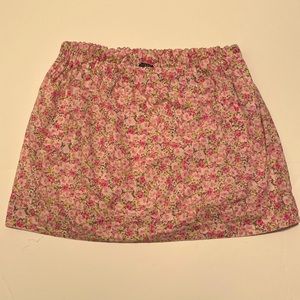 JCrew Floral pull on skirt